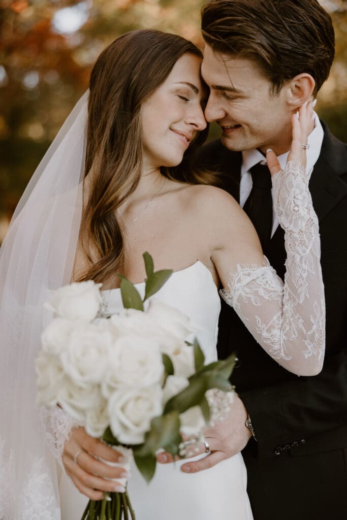 intimate bride and groom elopement photography