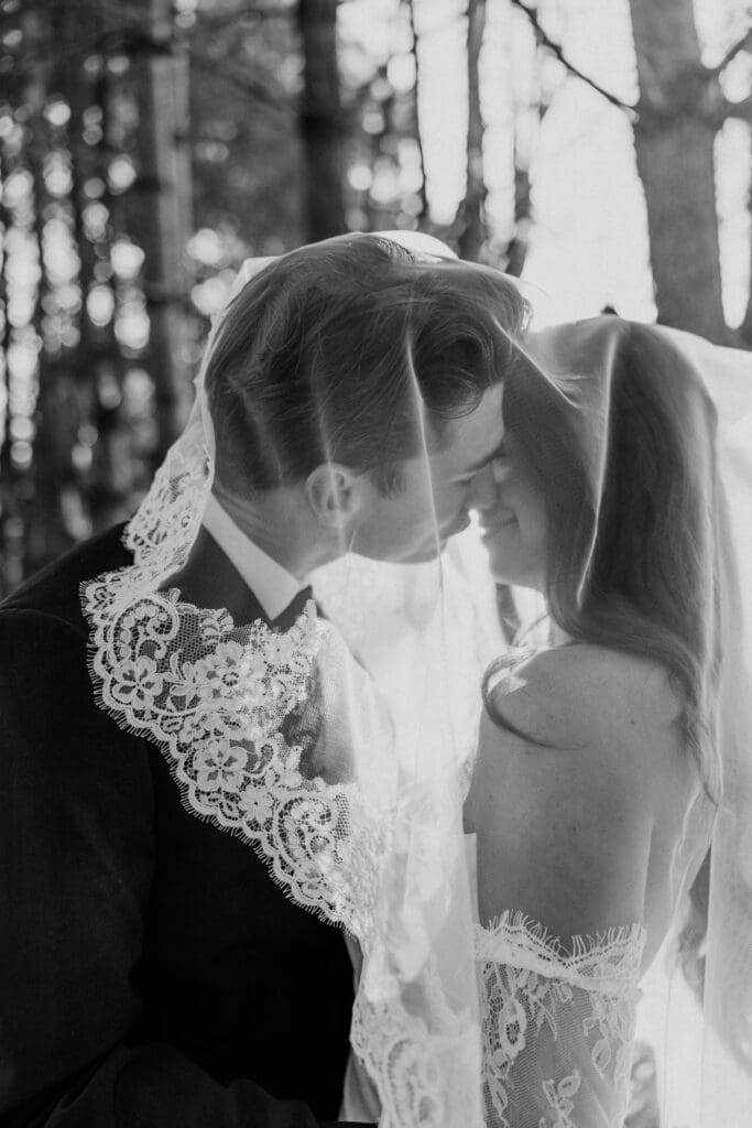 elopement at sunrise in asheville nc